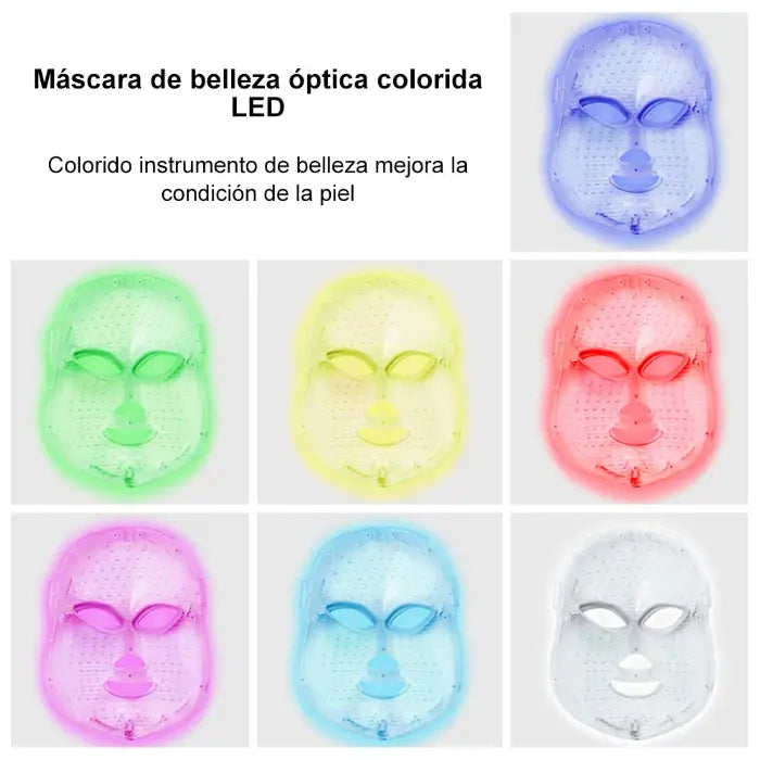 Mascara Facial Fotones Led 7 Colores MICROTERAPIA NC03
